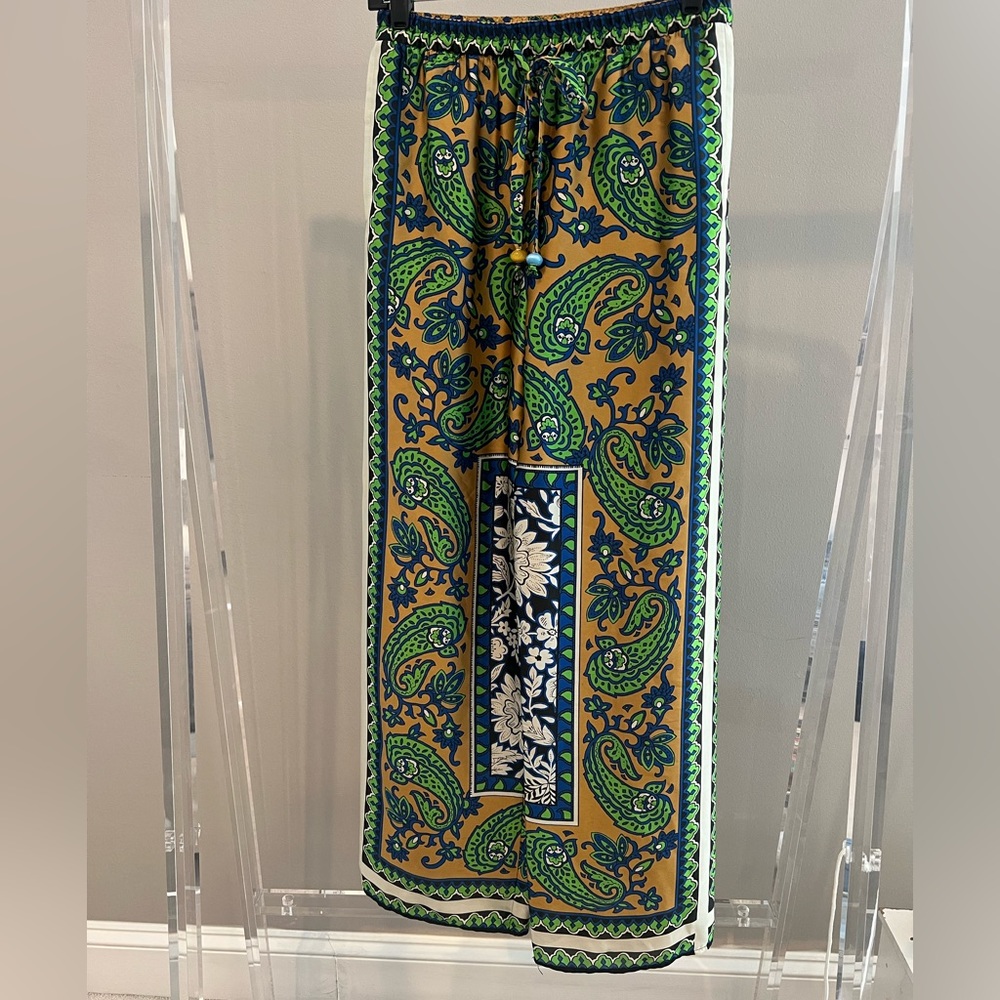 Zara Multicolor Wide Leg Pant